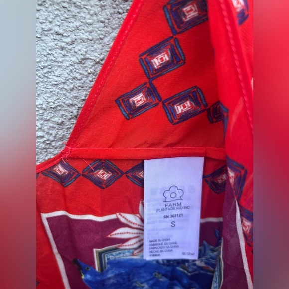 Farm Rio Macaw Scarf Blouse + Macaw Scarf Straight-Leg Pants - Picture 8 of 13